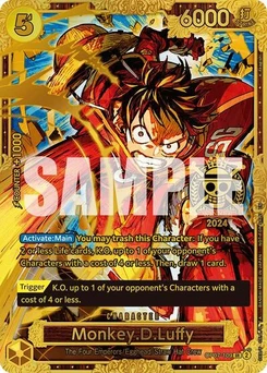 One Piece-Karte Monkey.D.Luffy (Championship 2024 World Final 1st Place) OP07-109v4