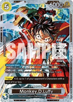 One Piece-Karte Monkey.D.Luffy (Championship 2024 World Final 2nd Place) OP07-109v5