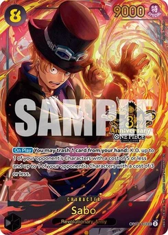 One Piece-Karte Sabo (Japanese Version 3rd Anniversary Set) OP07-118