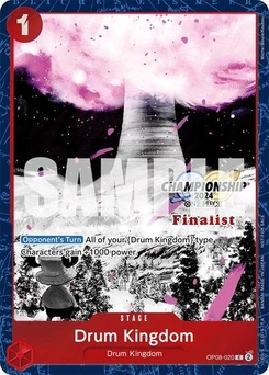 One Piece-Karte Drum Kingdom (Championship 2024 Finalist Card Set Vol. 2) OP08-020