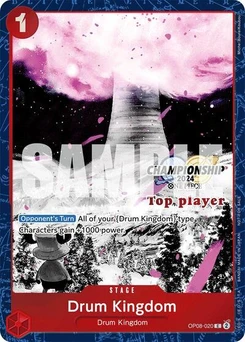 One Piece-Karte Drum Kingdom (Championship 2024 Top Player Pack Vol. 2) OP08-020v3