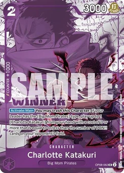 One Piece-Karte Charlotte Katakuri (Winner Pack 2025 Vol. 3) OP08-062v2