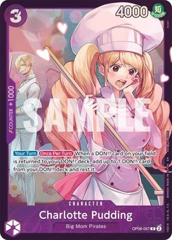 One Piece-Karte Charlotte Pudding (Store Treasure Cup 2025) OP08-067