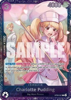 One Piece-Karte Charlotte Pudding (Treasure Cup 2025) OP08-067v2
