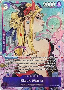 One Piece-Karte Black Maria (Illustration Box Vol.2) OP08-074