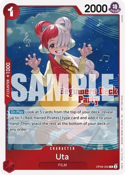 One Piece-Karte Uta (Beginners Deck Party [ST-23] - [ST-28] Participation Pack) OP09-002