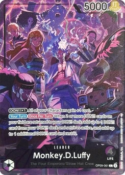 One Piece-Karte Monkey.D.Luffy (English Version 2nd Anniversary Set) OP09-061