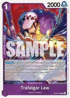 One Piece-Karte Trafalgar Law (Beginners Deck Party [ST-23] - [ST-28] Participation Pack) OP09-069