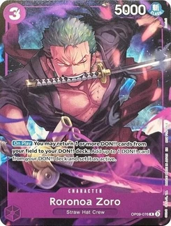 One Piece-Karte Roronoa Zoro (Welcome Pack Vol. 2) OP09-076v2