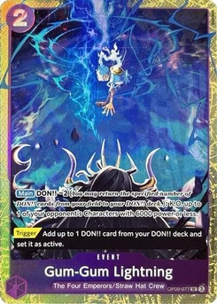 One Piece-Karte Gum-Gum Lightning (Premium Card Collection -Best Selection Vol. 4-) OP09-077