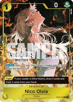 One Piece-Karte Nico Olvia (Offline Regional Participation Pack 2025 Vol.1) OP09-106v3