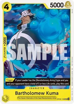 One Piece-Karte Bartholomew Kuma (Tournament Pack 2025 Vol. 4) OP09-108