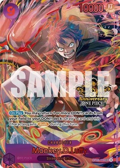 One Piece-Karte Monkey.D.Luffy (Japanese Version 3rd Anniversary Set) OP09-119