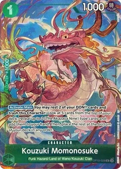 One Piece-Karte Kouzuki Momonosuke (Premium Card Collection -Best Selection Vol. 4-) OP10-028
