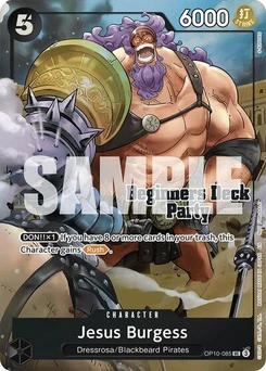 One Piece-Karte Jesus Burgess (Beginners Deck Party [ST-23] - [ST-28] Winner Pack) OP10-085v2