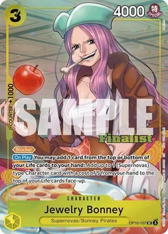 One Piece-Karte Jewelry Bonney (CS 25-26 Finalist Card Set 2) OP10-107