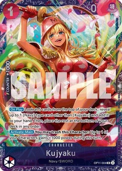 One Piece-Karte Kujyaku (Treasure Cup August 2025) OP11-004
