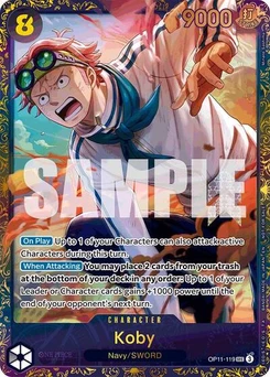 One Piece-Karte Koby (Treasure Cup August 2025) OP11-119
