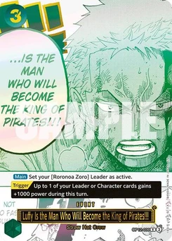 One Piece-Karte Luffy Is the Man Who Will Become the King of Pirates!!! (Japanese Version 3rd Anniversary Set) OP12-039