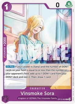 One Piece-Karte Vinsmoke Sora (Tournament Pack 2026 Vol. 1) OP12-062