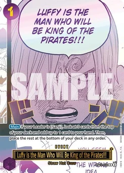 One Piece-Karte Luffy Is the Man Who Will Be King of the Pirates!!! (Japanese Version 3rd Anniversary Set) OP12-079