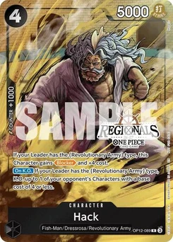 One Piece-Karte Hack (Regional Participation Pack 2026 Vol.1) OP12-089