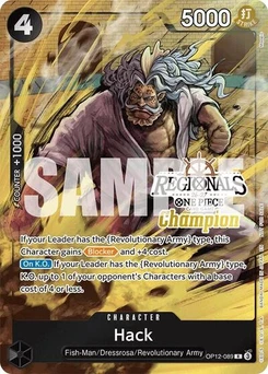 One Piece-Karte Hack (Regionals Champion Card Set 26-27) OP12-089v2