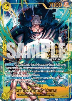 One Piece-Karte Bartholomew Kuma (Japanese Version 3rd Anniversary Set) OP12-119