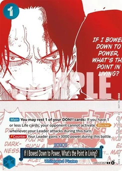 One Piece-Karte If I Bowed Down to Power, What's the Point in Living? (3rd Anniversary Treasure Campaign Pack) OP13-057