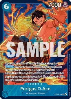 One Piece-Karte Portgas.D.Ace (119) (Treasure Cup 2026) (Store) OP13-119v2