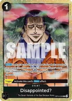 One Piece-Karte Disappointed? (Premium Card Collection -Best Selection Vol. 6-) OP14-099