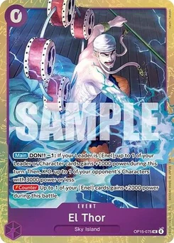 One Piece-Karte El Thor (Premium Card Collection -Best Selection Vol. 6-) OP15-075
