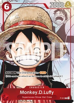 One Piece-Karte Monkey.D.Luffy (Alternate Art) P-001v7