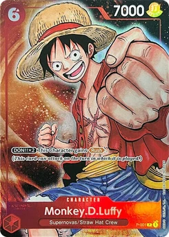 One Piece-Karte Monkey.D.Luffy (Premium Card Collection -BANDAI CARD GAMES Fest. 23-24 Edition-) P-001v9