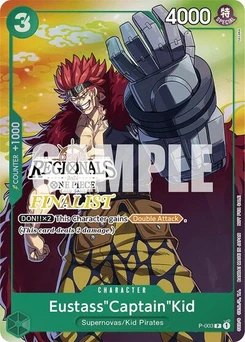 One Piece-Karte Eustass"Captain"Kid (Online Regional 2024 Vol. 2) [Finalist] P-003v4