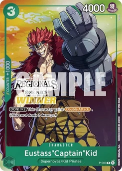 One Piece-Karte Eustass"Captain"Kid (Online Regional 2024 Vol. 2) [Winner] P-003v6