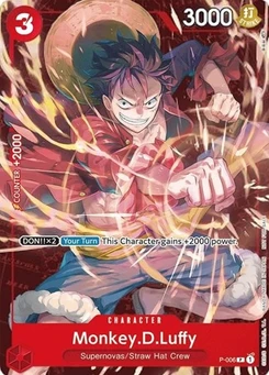 One Piece-Karte Monkey.D.Luffy - P-006 (Retail Promo) P-006v2