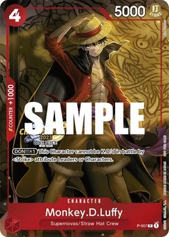 One Piece-Karte Monkey.D.Luffy (007) (CS 2023 Celebration Pack) P-007