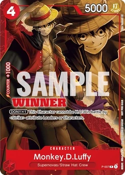 One Piece-Karte Monkey.D.Luffy - P-007 (Winner Pack Vol. 1) P-007v3