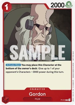 One Piece-Karte Gordon (One Piece Film Red) P-013