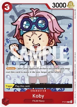 One Piece-Karte Koby (One Piece Film Red) P-014