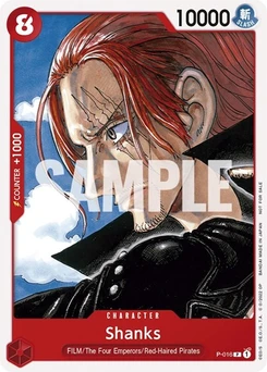 One Piece-Karte Shanks (One Piece Film Red) P-016