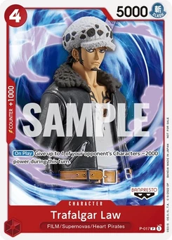 One Piece-Karte Trafalgar Law (One Piece Film Red) P-017v2