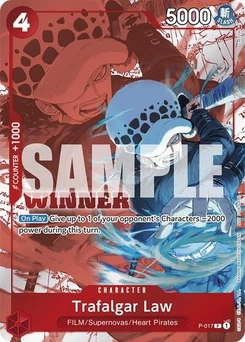 One Piece-Karte Trafalgar Law (Winner Pack Vol. 7) P-017v4