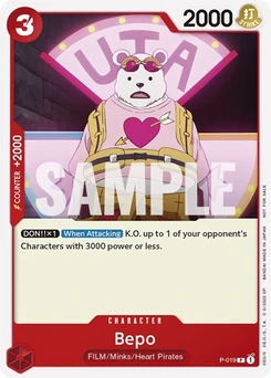 One Piece-Karte Bepo (One Piece Film Red) P-019v2