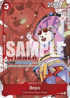 One Piece-Karte Bepo (Winner Pack Vol. 7) P-019v4