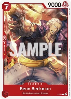 One Piece-Karte Benn.Beckman (One Piece Film Red) P-021