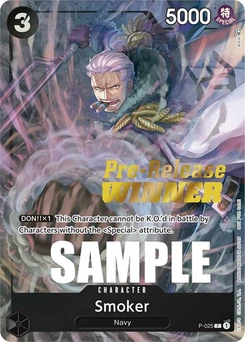 One Piece-Karte Smoker (Pre-Release) [Winner] P-025v2