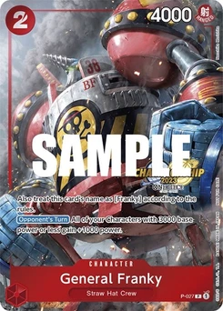 One Piece-Karte General Franky (CS 2023 Event Pack) P-027v2