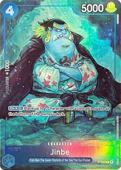 One Piece-Karte Jinbe (Premium Card Collection -BANDAI CARD GAMES Fest. 23-24 Edition-) P-030v4
